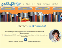 Tablet Screenshot of genniges-buecher.de